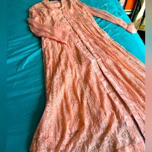 Peach Color long dress